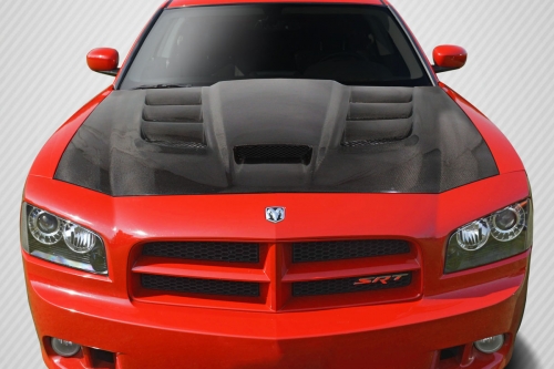 Carbon Fiber DriTech Viper Style Hood 06-10 Dodge Charger - Click Image to Close